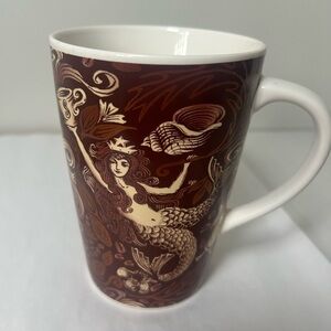 Starbucks Coffee Mug 35th Anniversary Mermaid Split Tail Copper Brown 2006 13 oz
